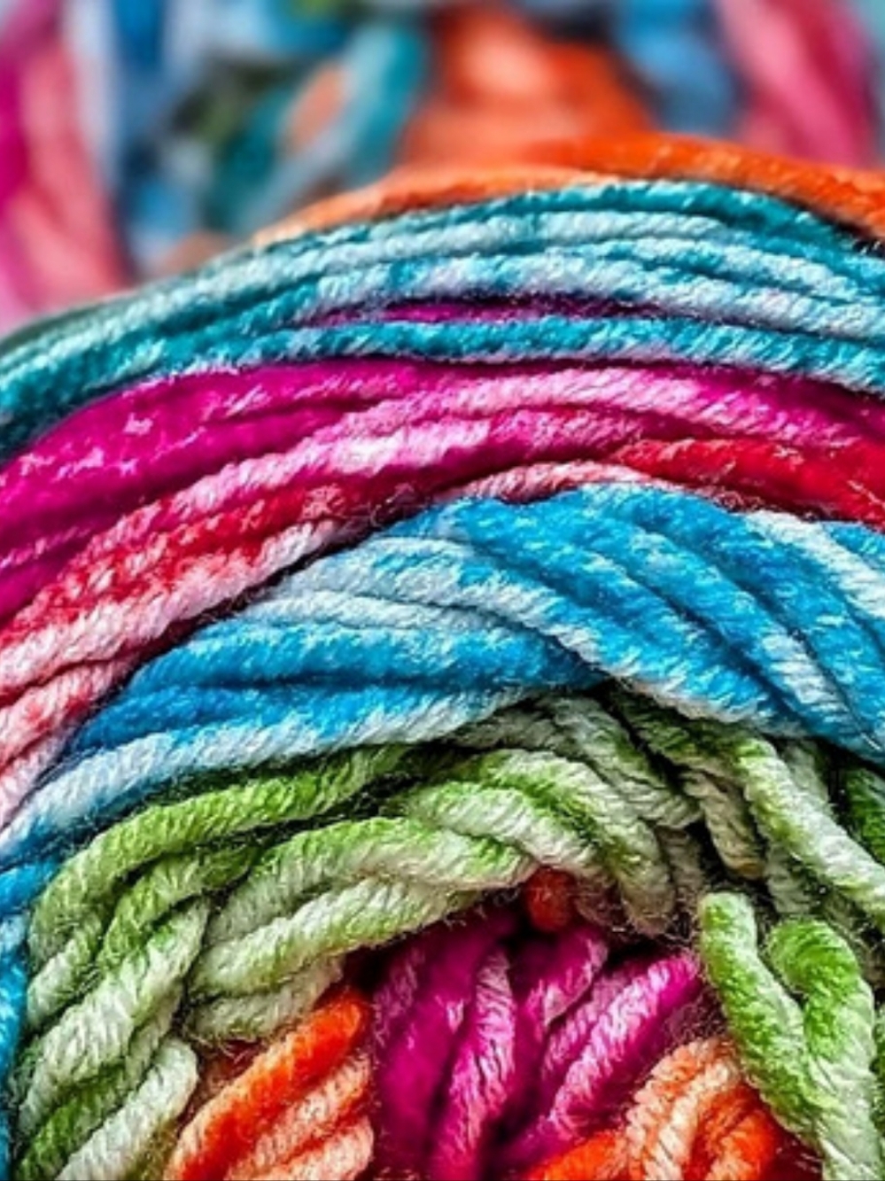 NEW Lot of 2 Lion Brand Mandala Yarn - Happy 206BL Cake Bundle